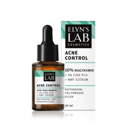 Elyns Lab Acne Control 10% Niacinamid + 1% Cink PCA + NMF szérum zsíros, pattanásos bőrre